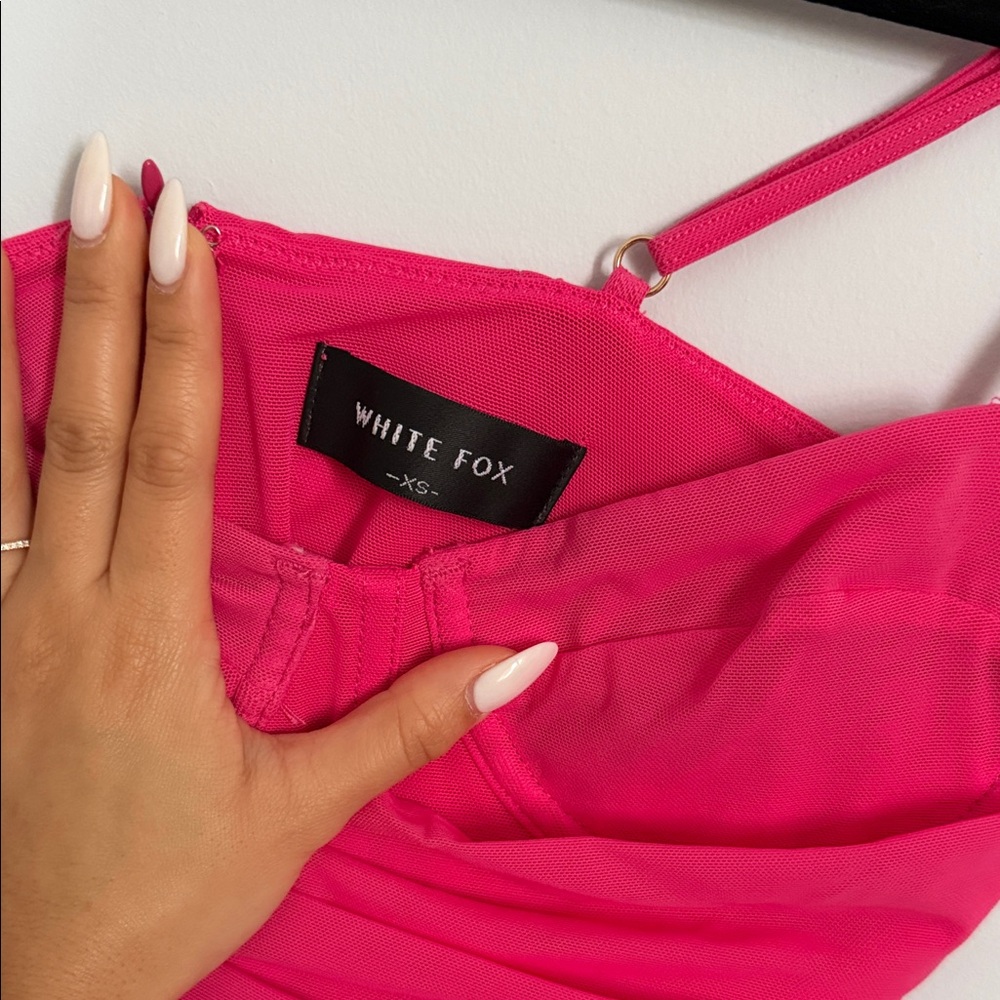 White Fox Boutique Hot Pink Dress - Picture 4 of 5
